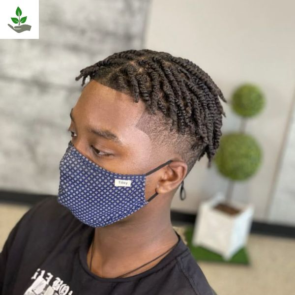 Male twist hairstyle